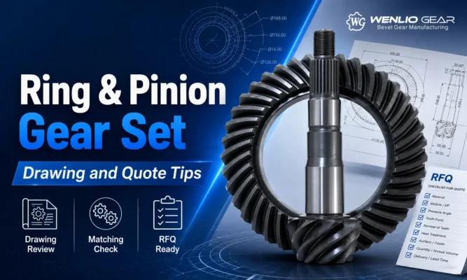 Ring and Pinion Gear Set Drawing and Quote Tips