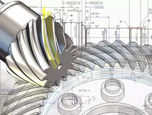 meshing of spiral bevel gears